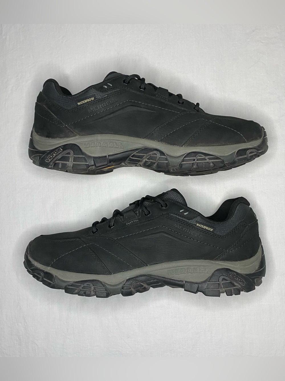 Merrell Moab Adventure Mens Size 11 W Black Gray Athletic Hiking Shoes Sneakers